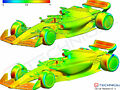 Ferrari F1 75 sidepods validated through CFD