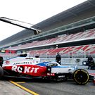 Williams FW43 track debut