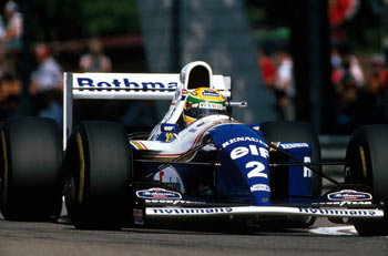 Ayrton Senna in the FW16, Imola GP 1994